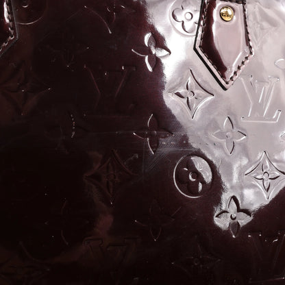 Louis Vuitton Vernis Alma GM Handbag in Burgundy M91687