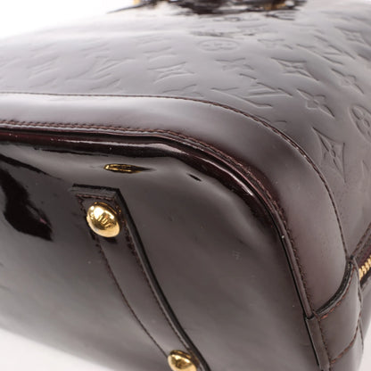 Louis Vuitton Vernis Alma GM Handbag in Burgundy M91687