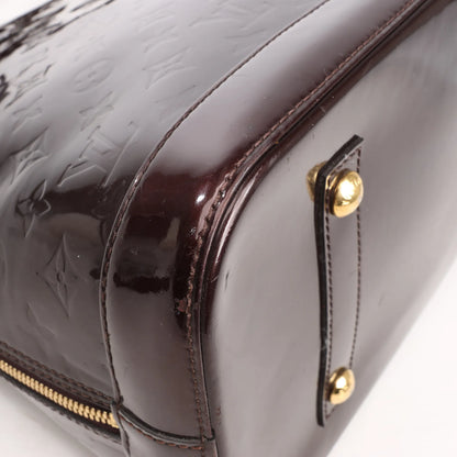 Louis Vuitton Vernis Alma GM Handbag in Burgundy M91687