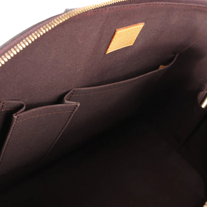 Louis Vuitton Vernis Alma GM Handbag in Burgundy M91687