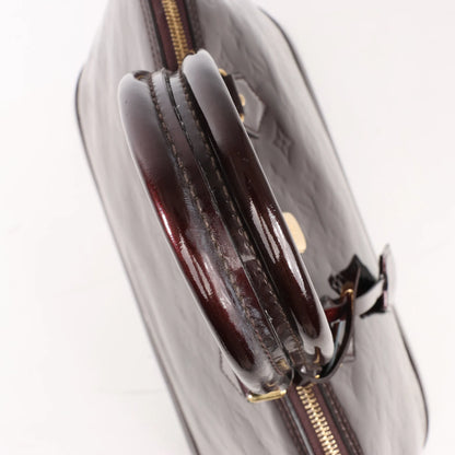 Louis Vuitton Vernis Alma GM Handbag in Burgundy M91687
