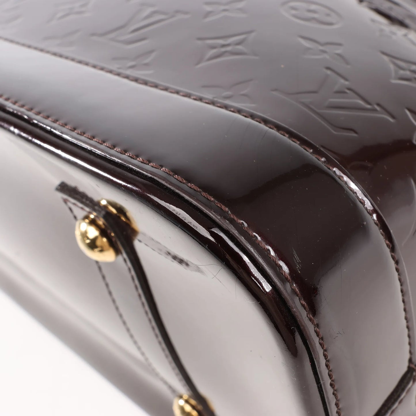 Louis Vuitton Vernis Alma GM Handbag in Amarante M93595