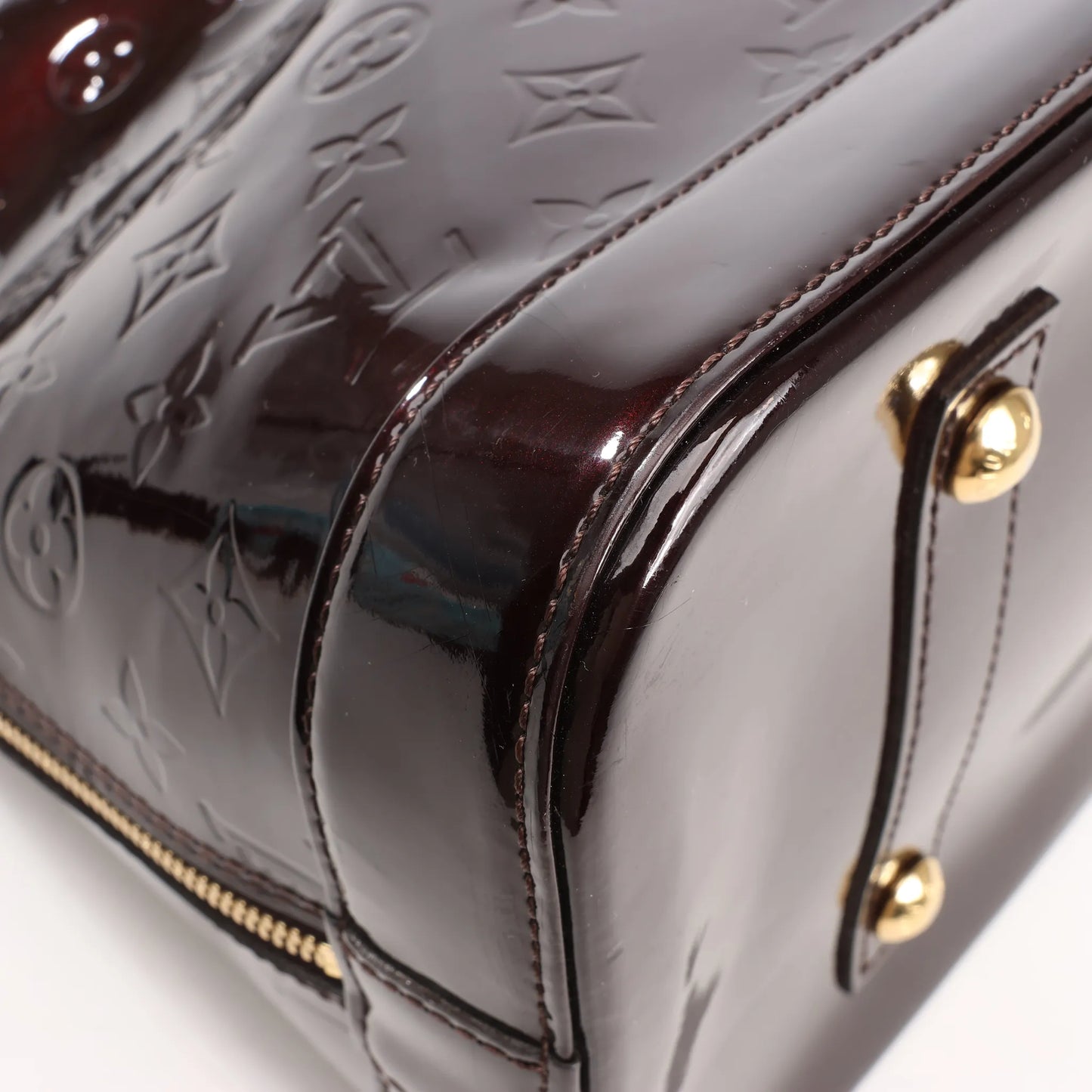 Louis Vuitton Vernis Alma GM Handbag in Amarante M93595