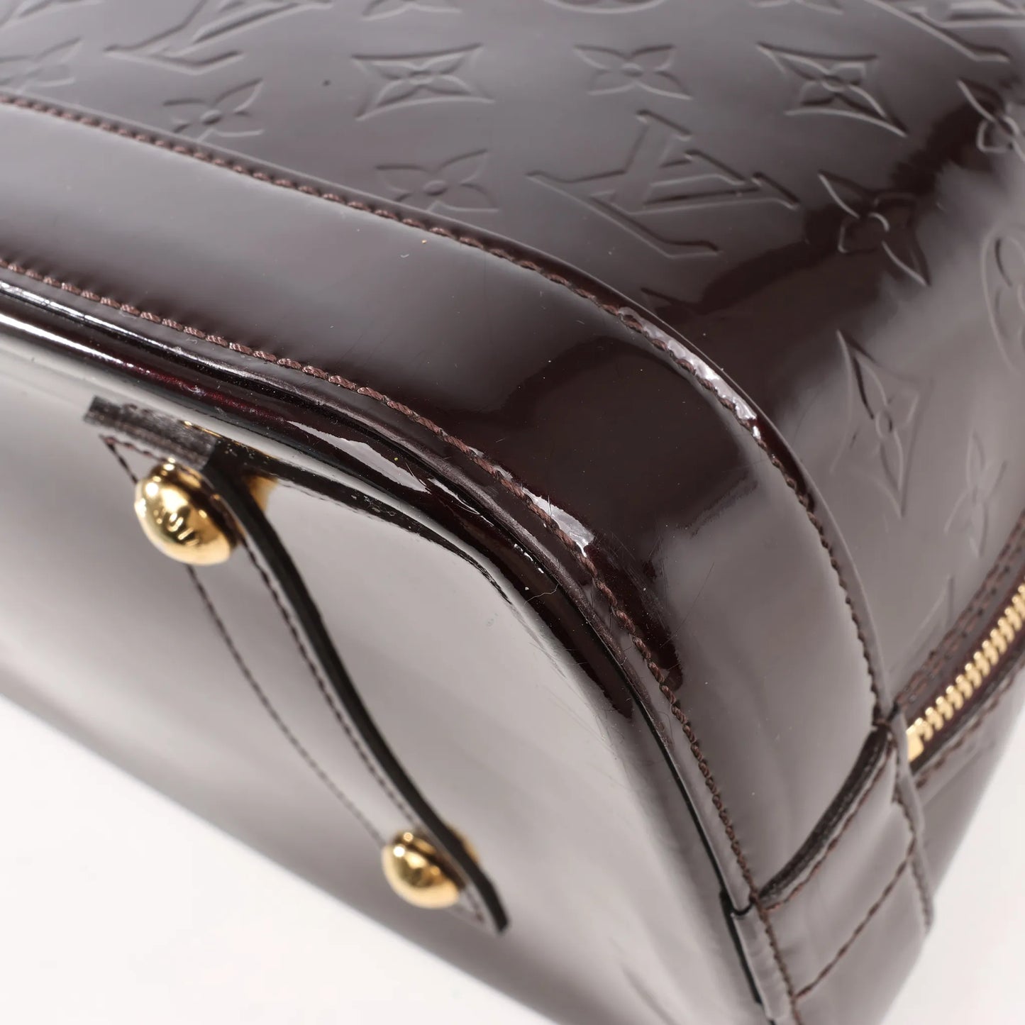 Louis Vuitton Vernis Alma GM Handbag in Amarante M93595