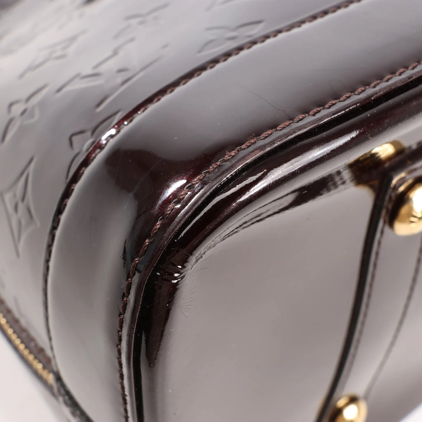 Louis Vuitton Vernis Alma GM Handbag in Amarante M93595