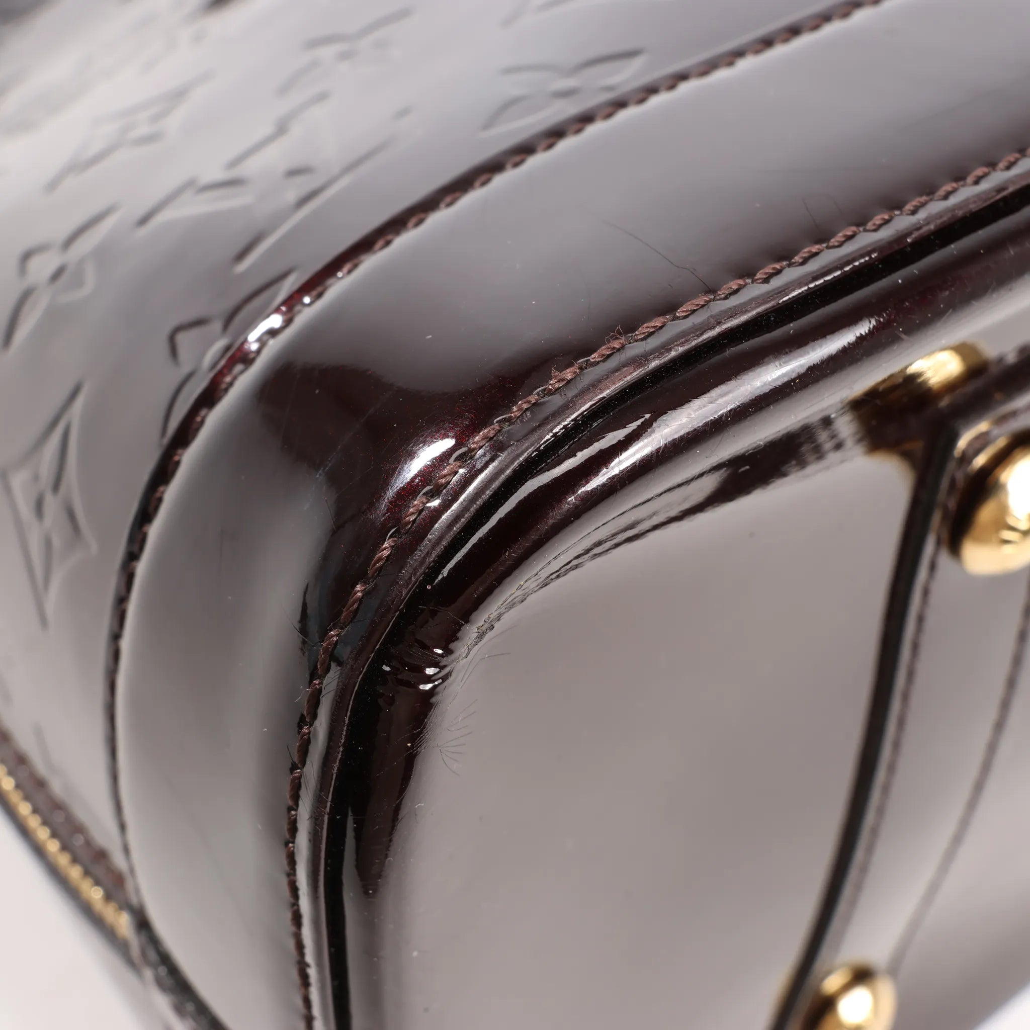 Louis Vuitton Vernis Alma GM Handbag in Amarante M93595