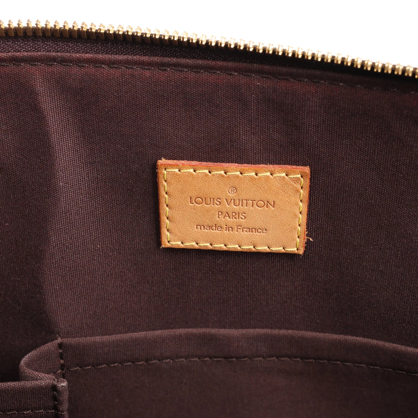 Louis Vuitton Vernis Alma GM Handbag in Amarante M93595