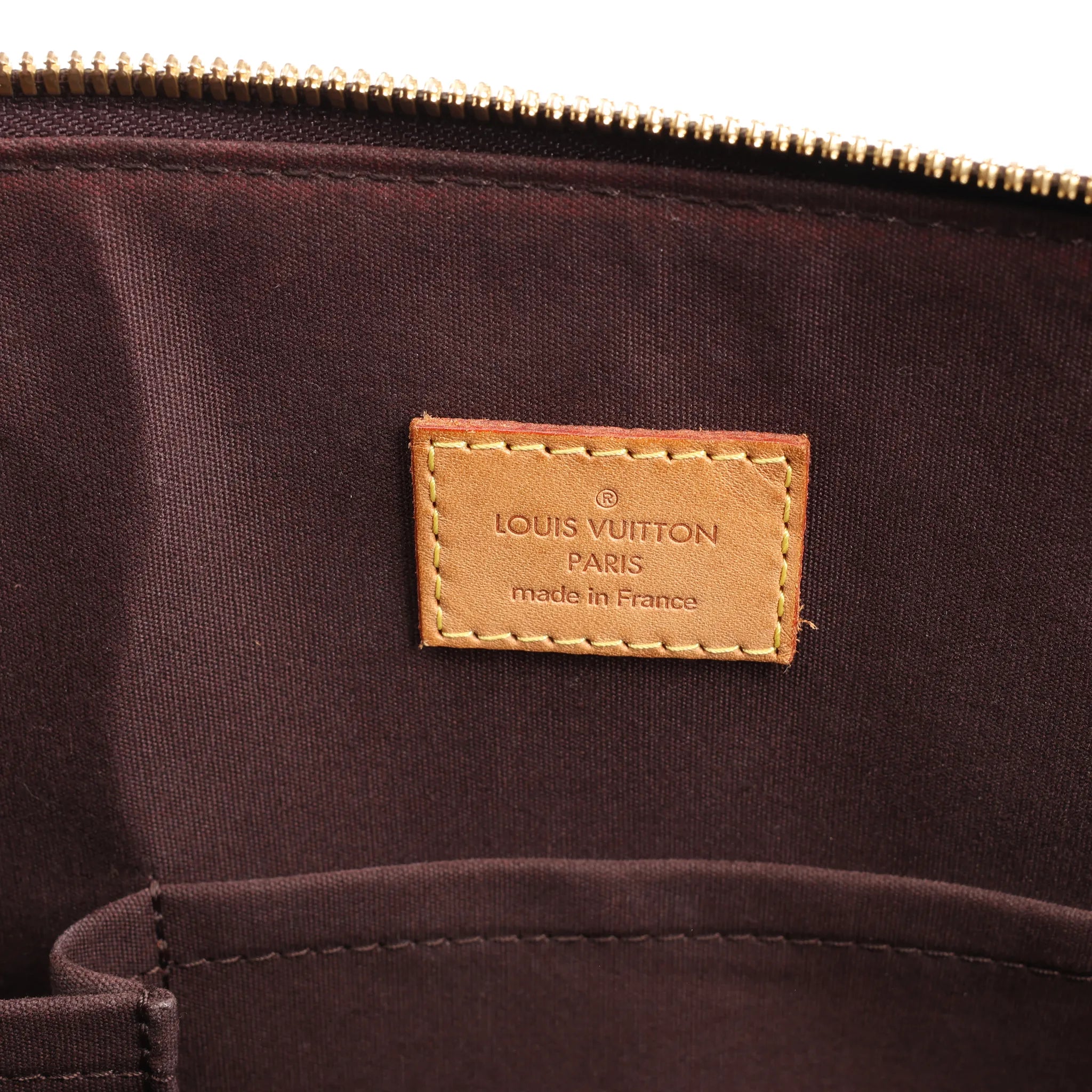 Louis Vuitton Vernis Alma GM Handbag in Amarante M93595