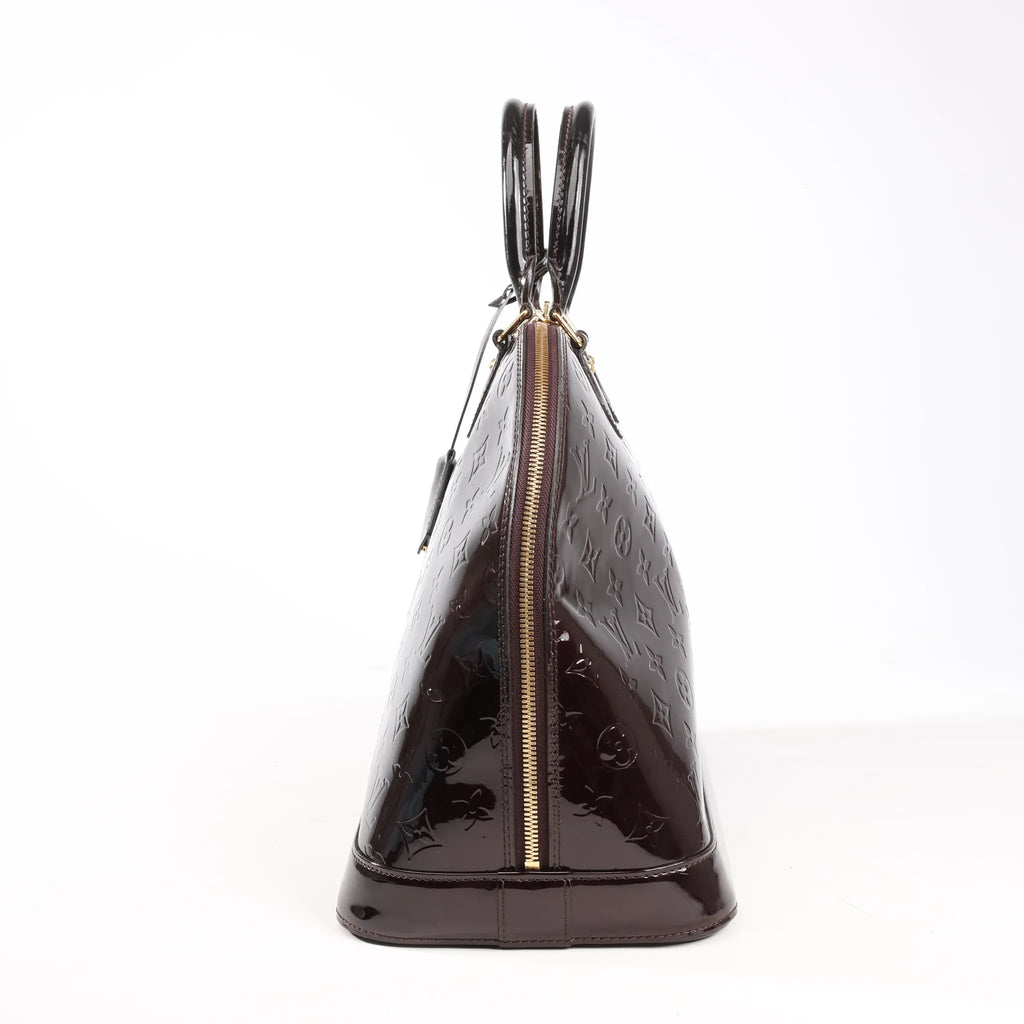 Louis Vuitton Vernis Alma GM Handbag in Amarante M93595