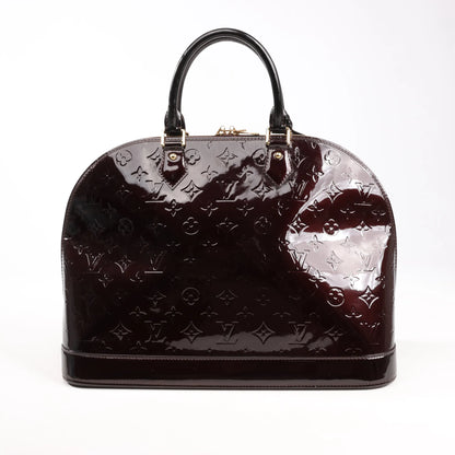 Louis Vuitton Vernis Alma GM Handbag in Amarante M93595