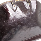 Louis Vuitton Alma GM Vernis Leather Handbag in Burgundy M93595