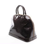 Louis Vuitton Alma GM Vernis Leather Handbag in Burgundy M93595