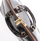 Louis Vuitton Alma GM Vernis Leather Handbag in Burgundy M93595