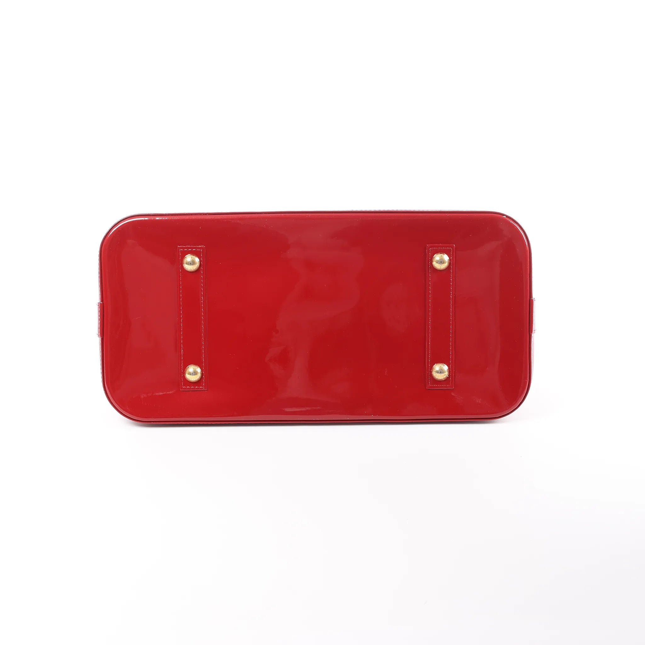 Louis Vuitton Alma GM Vernis Leather Handbag in Red M93596