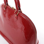 Louis Vuitton Alma GM Vernis Leather Handbag in Red M93596