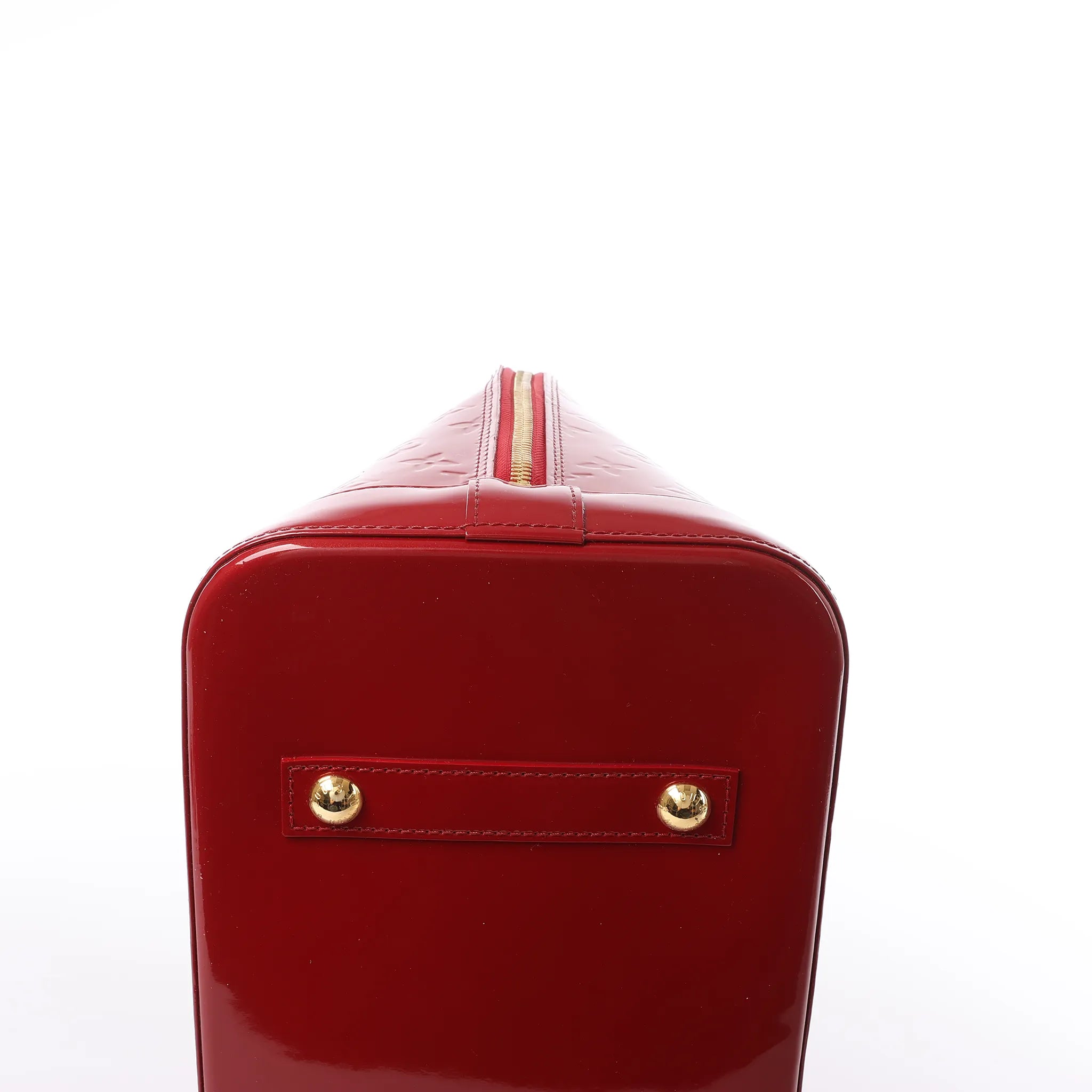 Louis Vuitton Alma GM Vernis Leather Handbag in Red M93596