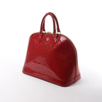 Louis Vuitton Alma GM Vernis Leather Handbag in Red M93596