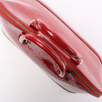 Louis Vuitton Alma GM Vernis Leather Handbag in Red M93596