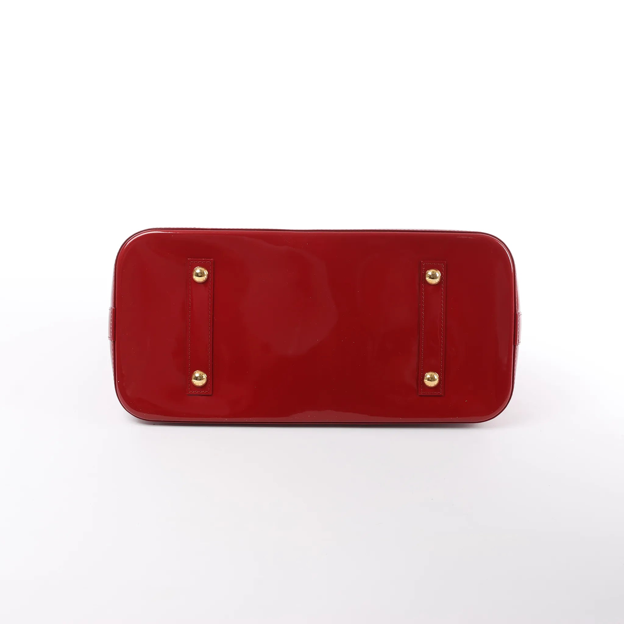 Louis Vuitton Alma GM Vernis Leather Handbag in Red M93596