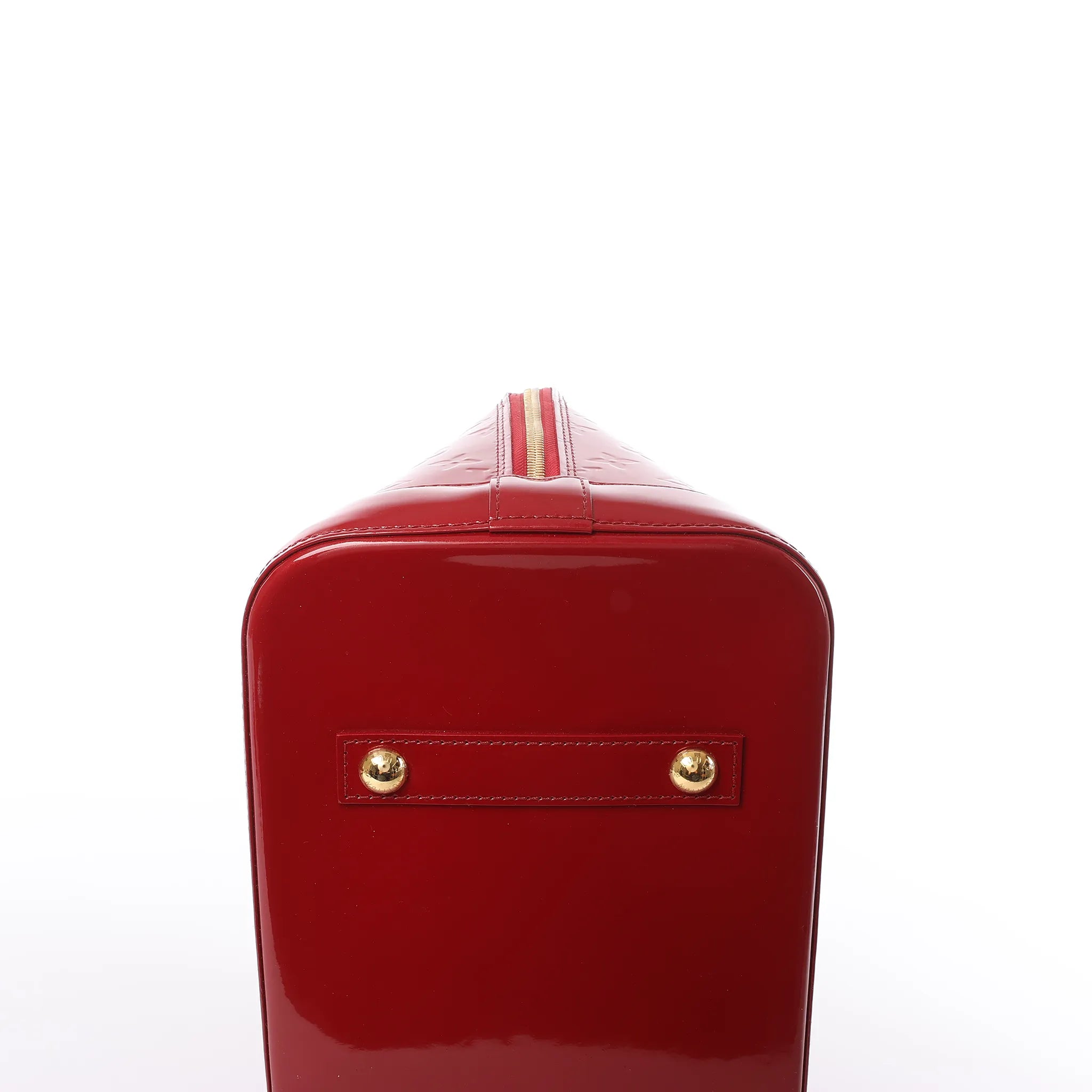 Louis Vuitton Alma GM Vernis Leather Handbag in Red M93596