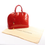 Louis Vuitton Alma GM Vernis Leather Handbag in Red M93596