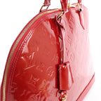 Louis Vuitton Alma GM Vernis Leather Handbag in Red M93596