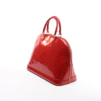 Louis Vuitton Alma GM Vernis Leather Handbag in Red M93596
