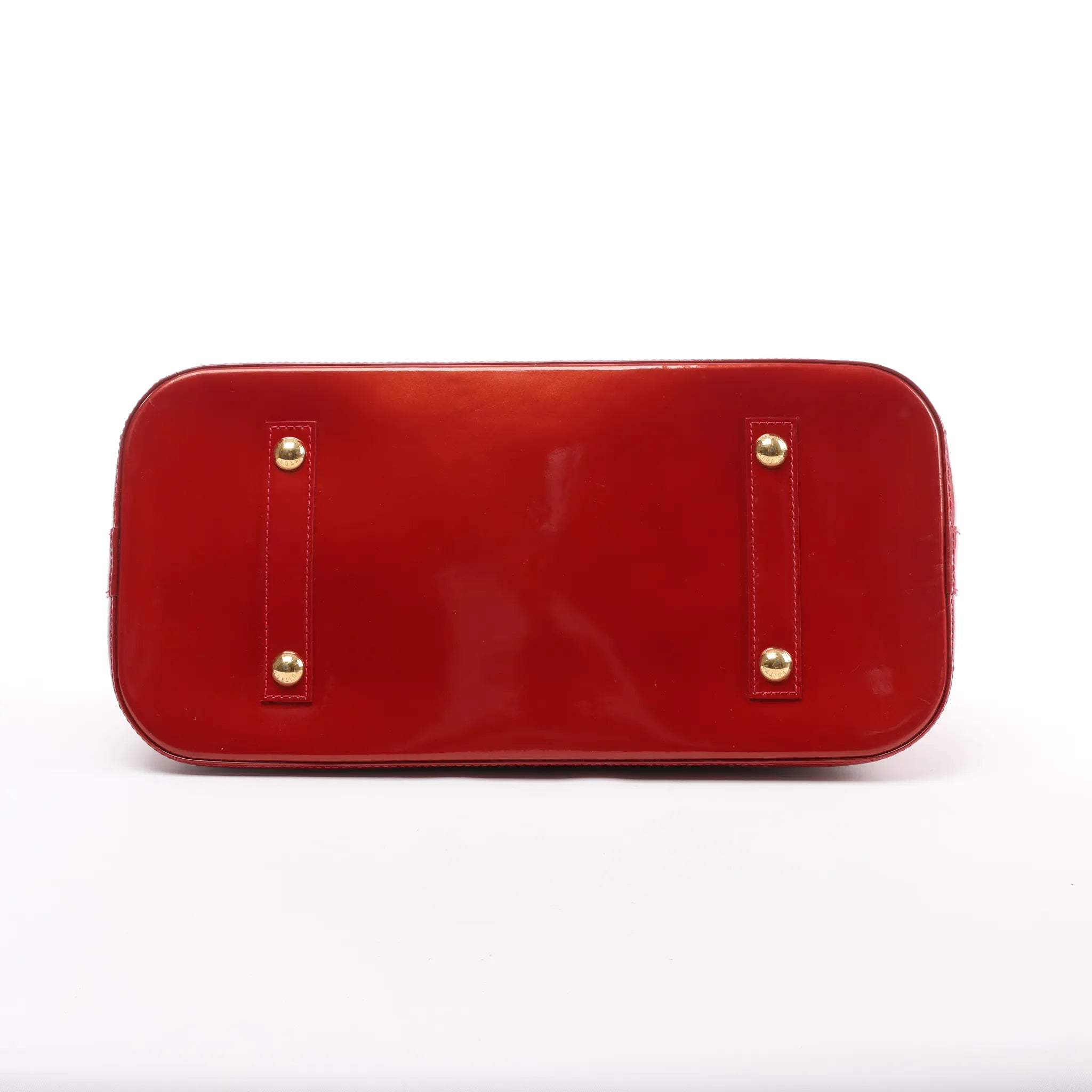 Louis Vuitton Alma GM Vernis Leather Handbag in Red M93596
