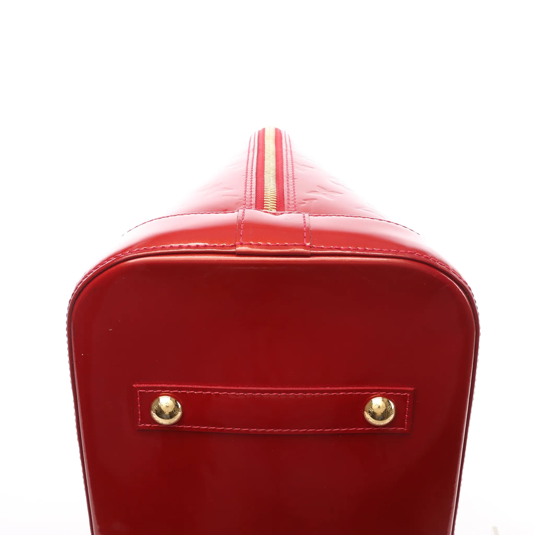 Louis Vuitton Alma GM Vernis Leather Handbag in Red M93596