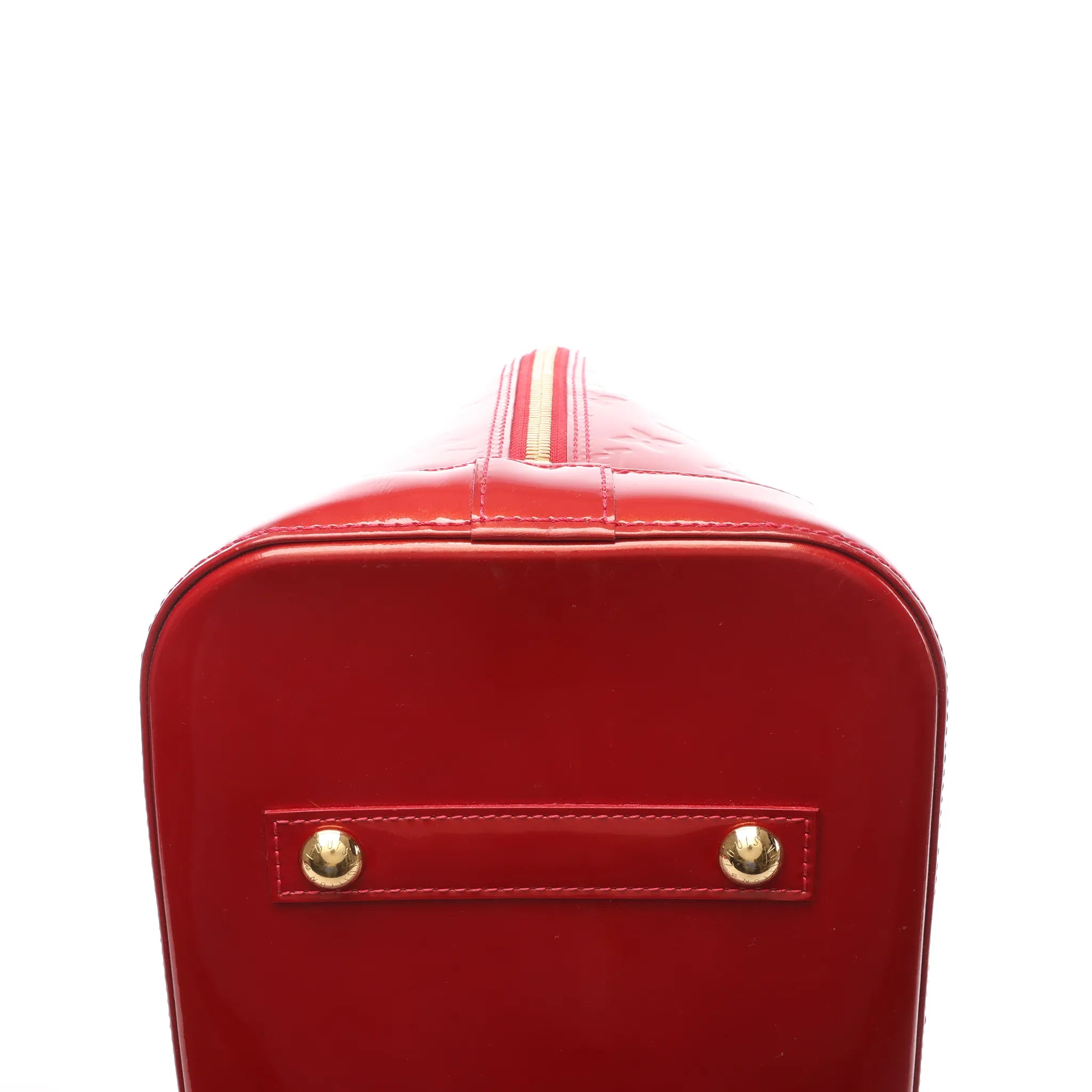 Louis Vuitton Alma GM Vernis Leather Handbag in Red M93596