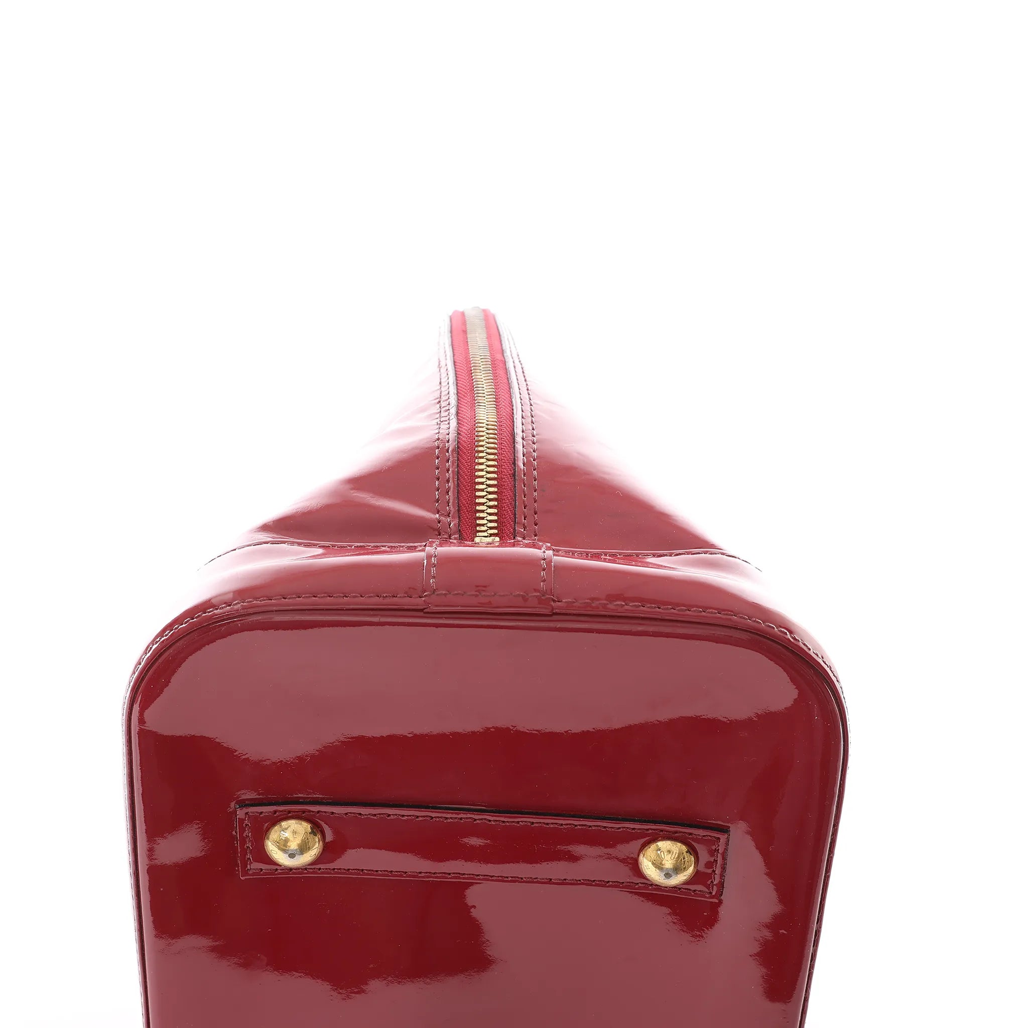 Louis Vuitton Alma GM Vernis Leather Handbag in Red M93596