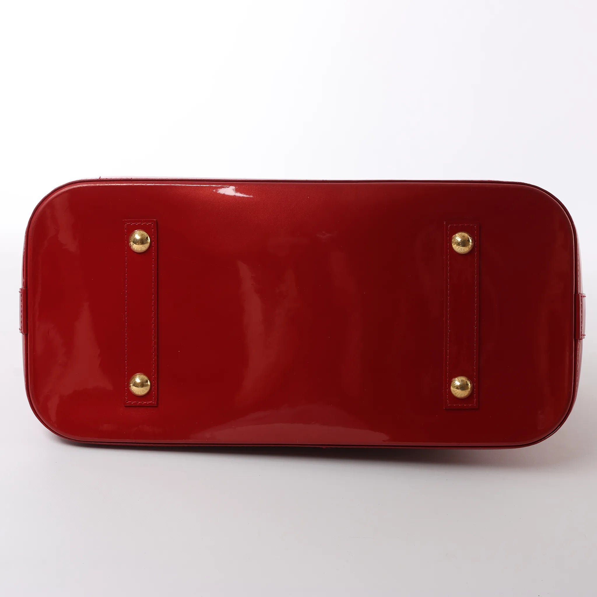 Louis Vuitton Alma GM Vernis Leather Handbag in Red M93596