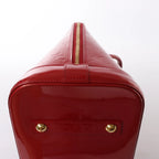 Louis Vuitton Alma GM Vernis Leather Handbag in Red M93596