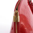 Louis Vuitton Alma GM Vernis Leather Handbag in Red M93596
