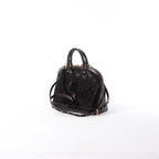 Louis Vuitton Alma MM Vernis Leather 2 Way Handbag in Amarante M90024