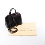 Louis Vuitton Alma MM Vernis Leather 2 Way Handbag in Amarante M90024