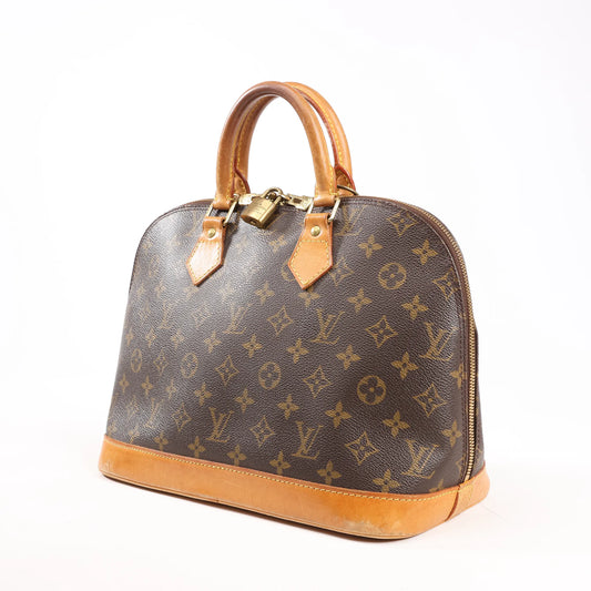 Louis Vuitton Monogram Canvas Alma PM Handbag in Brown M51130