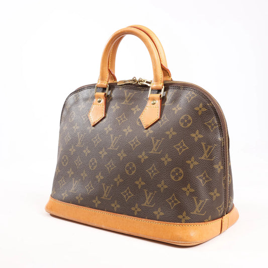 Louis Vuitton Monogram Canvas Alma PM Handbag in Brown M51130