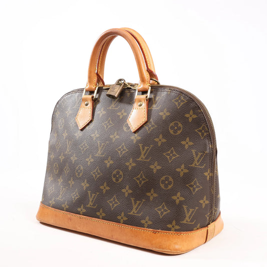Louis Vuitton Monogram Canvas Alma PM Handbag in Brown M51130