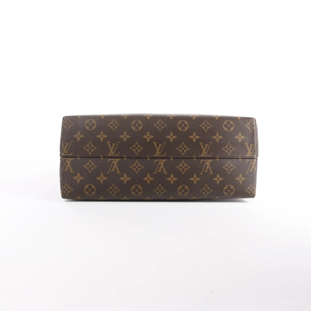 Louis Vuitton Alma B'N'B Monogram Canvas 2Way Handbag in Brown x Red M41779