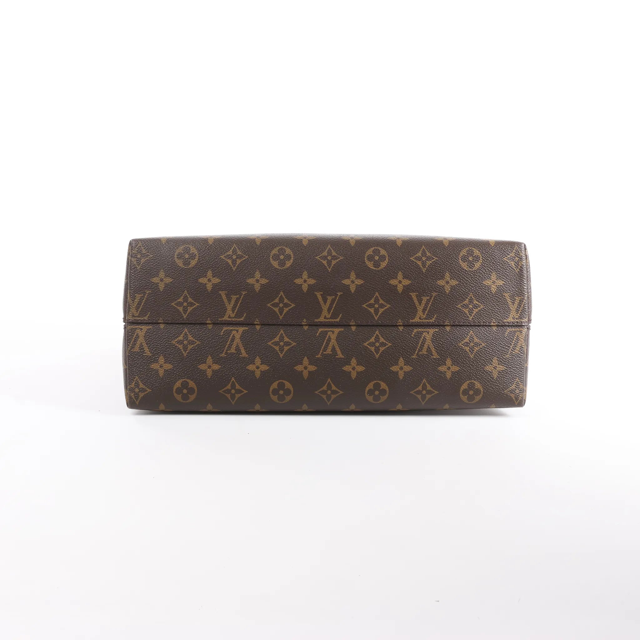 Louis Vuitton Alma B'N'B Monogram Canvas 2Way Handbag in Brown x Red M41779