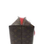 Louis Vuitton Alma B'N'B Monogram Canvas 2Way Handbag in Brown x Red M41779