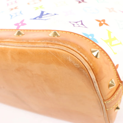 Louis Vuitton Multicolor Monogram Alma Handbag in White M92647