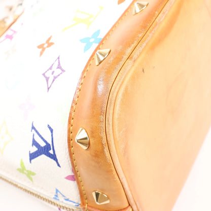 Louis Vuitton Multicolor Monogram Alma Handbag in White M92647