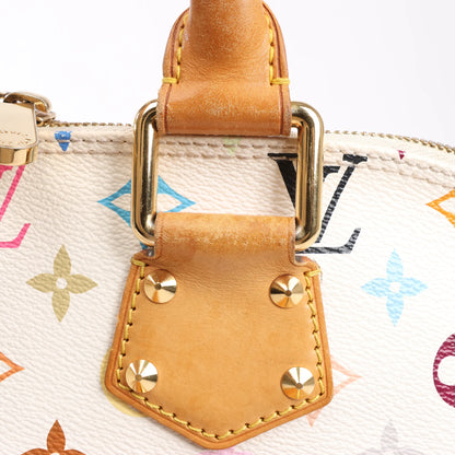 Louis Vuitton Multicolor Monogram Alma Handbag in White M92647