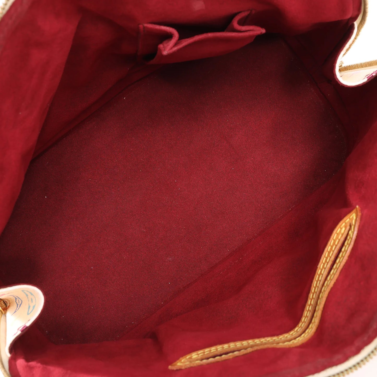 Louis Vuitton Multicolor Monogram Alma Handbag in White M92647