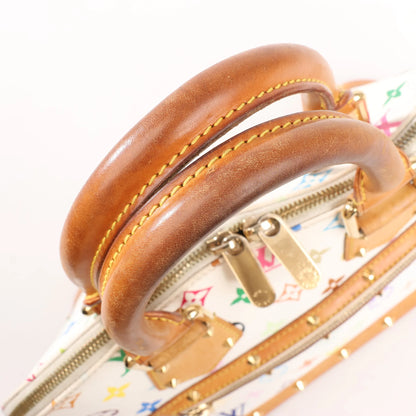 Louis Vuitton Multicolor Monogram Alma Handbag in White M92647