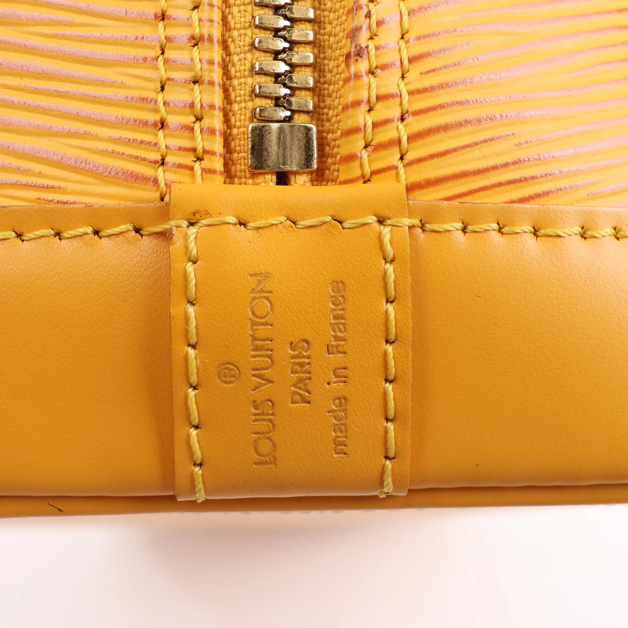 Louis Vuitton Alma PM Epi Leather Handbag in Yellow M40619