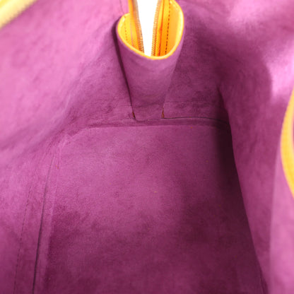 Sac à main Louis Vuitton Alma PM en cuir épi jaune M40619