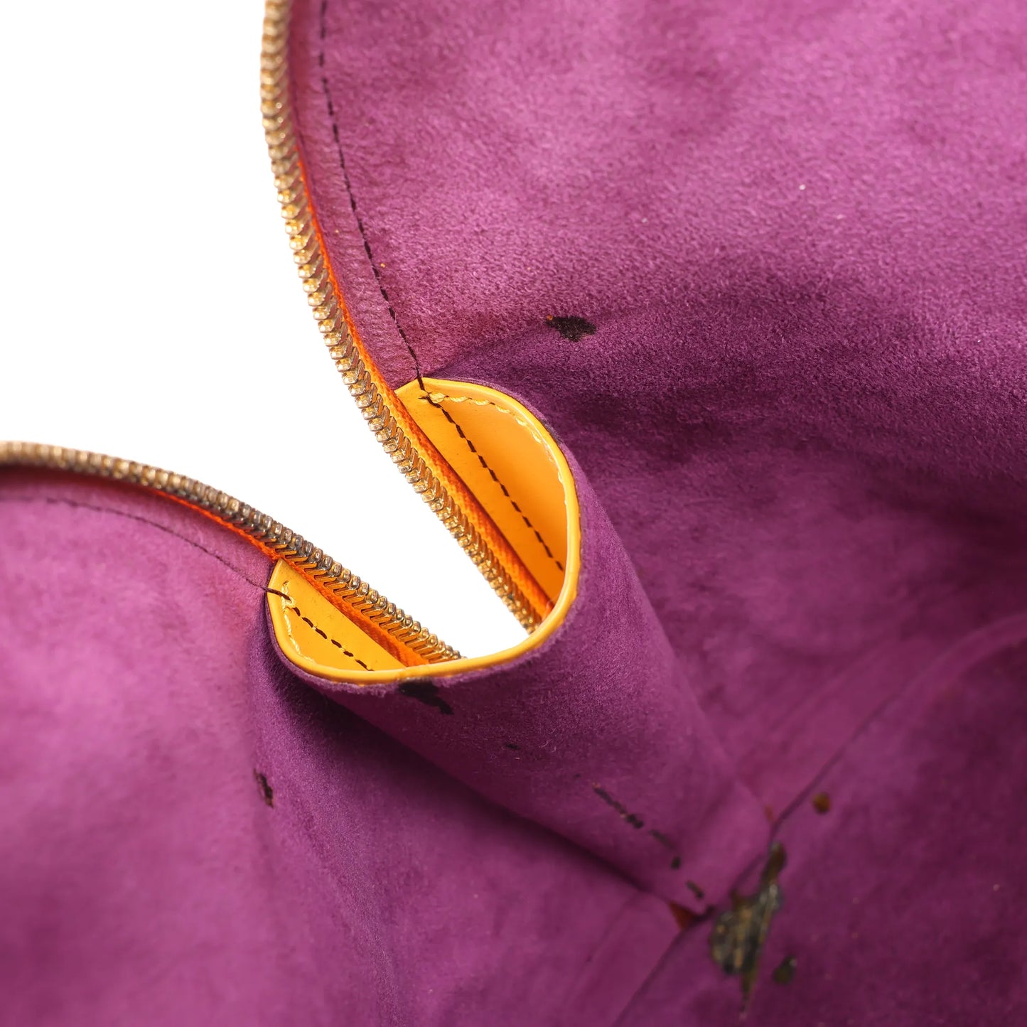 Sac à main Louis Vuitton Alma PM en cuir épi jaune M40619